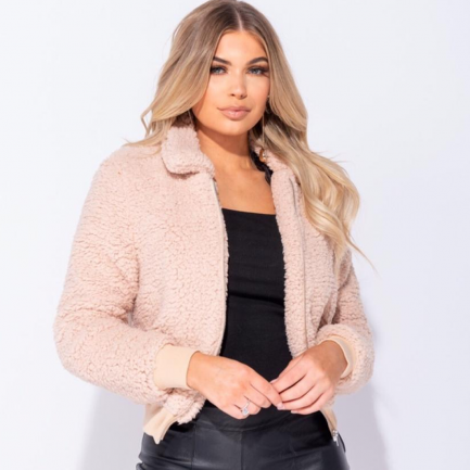 Teddy Jacket Light Camel