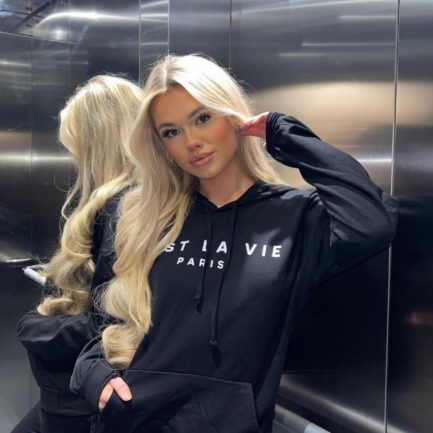 Black oversized hoodie